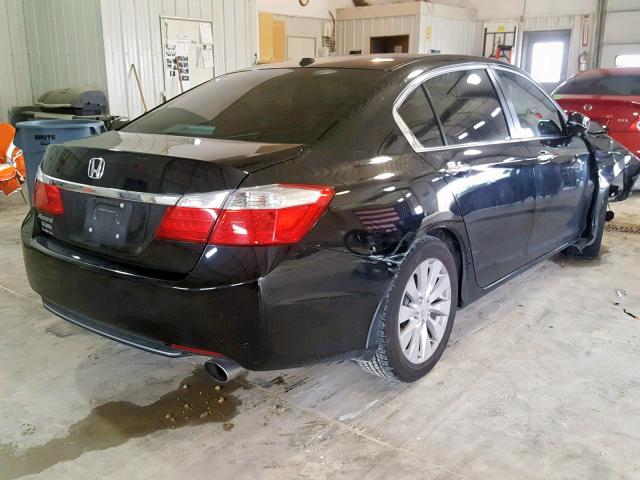 1HGCR2F8XDA264632 - 2013 HONDA ACCORD EXL BLACK photo 4