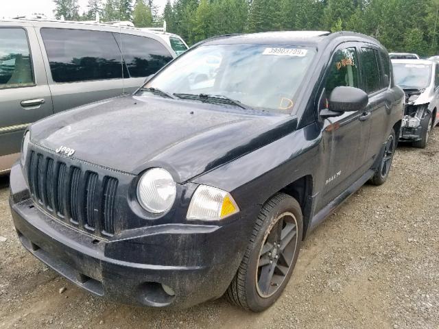 1J8FF47W48D775554 - 2008 JEEP COMPASS SP Қара фото 2