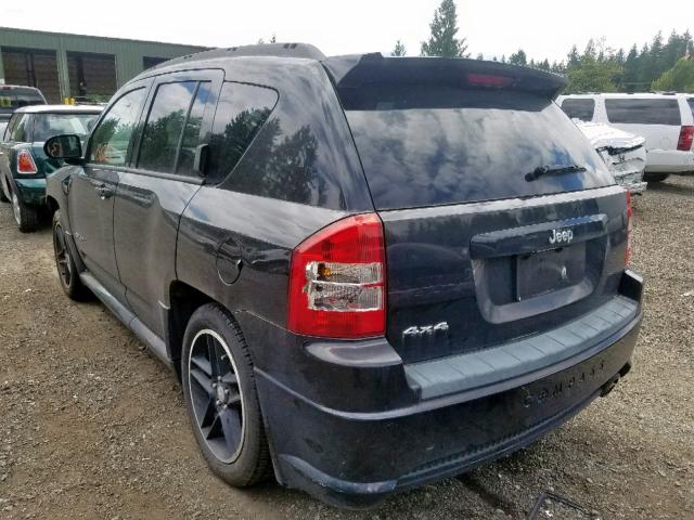 1J8FF47W48D775554 - 2008 JEEP COMPASS SP Қара фото 3