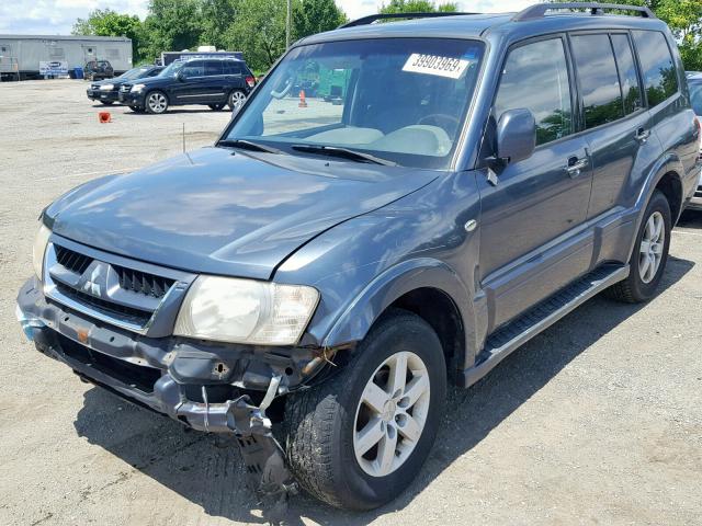 JA4MW51S86J003285 - 2006 MITSUBISHI MONTERO LI BLUE photo 2