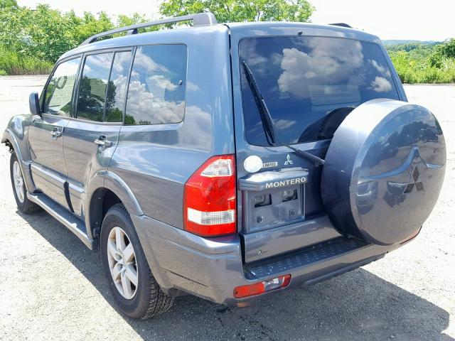 JA4MW51S86J003285 - 2006 MITSUBISHI MONTERO LI BLUE photo 3