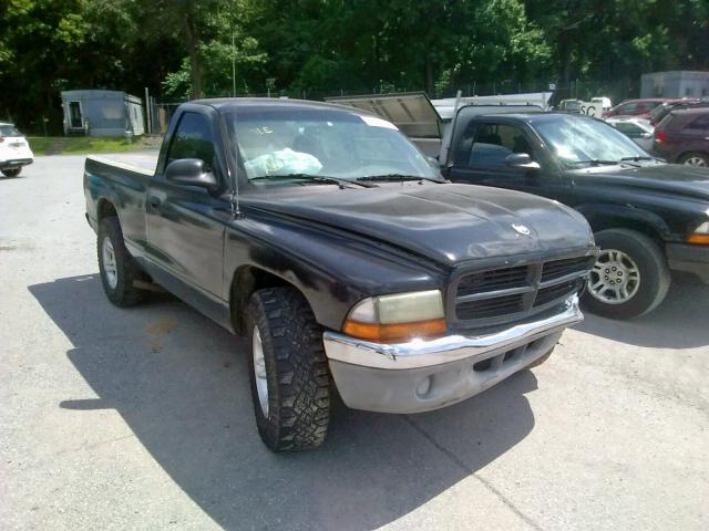 1B7FL26X61S271538 - 2001 DODGE DAKOTA BLACK photo 1