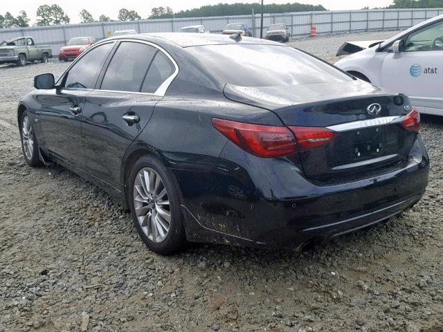 JN1EV7AP0KM514442 - 2019 INFINITI Q50 LUXE BLACK photo 3