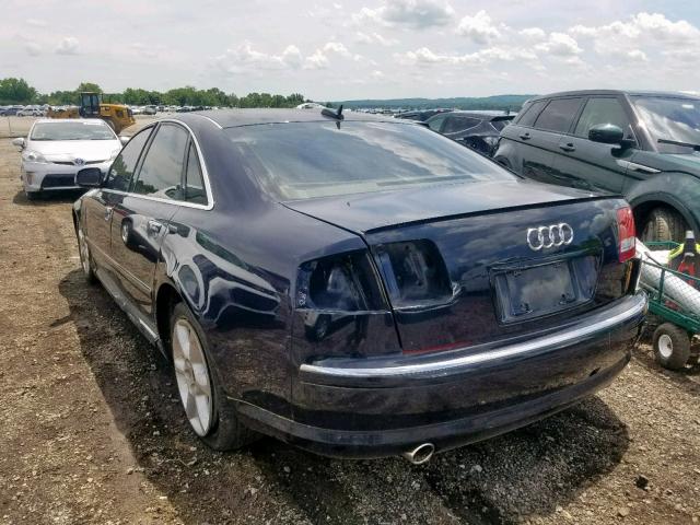 WAULL44E45N004562 - 2005 AUDI A8 4.2 QUA BLACK photo 3