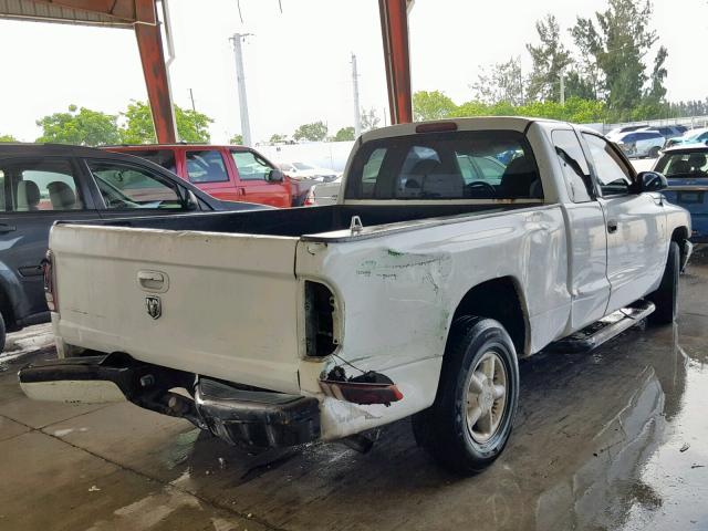 1B7GL23X7VS178395 - 1997 DODGE DAKOTA WHITE photo 4