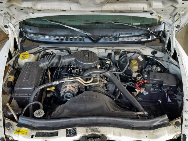 1B7GL23X7VS178395 - 1997 DODGE DAKOTA WHITE photo 7