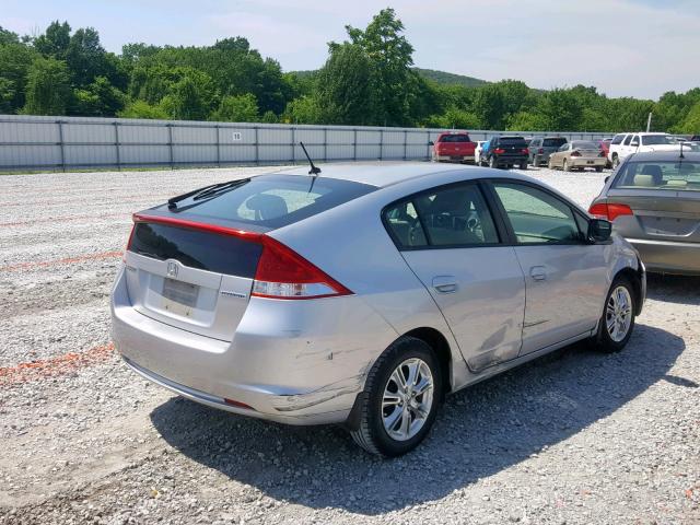 JHMZE2H76BS005876 - 2011 HONDA INSIGHT EX SILVER photo 4