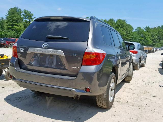 JTEES41A982098861 - 2008 TOYOTA HIGHLANDER GRAY photo 4