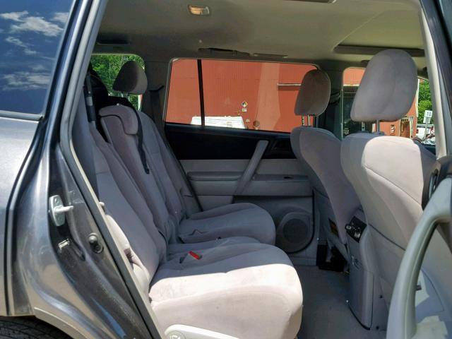 JTEES41A982098861 - 2008 TOYOTA HIGHLANDER GRAY photo 6