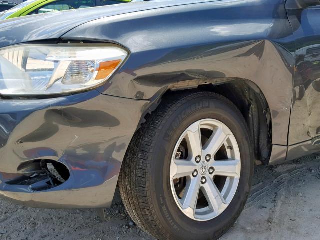 JTEES41A982098861 - 2008 TOYOTA HIGHLANDER GRAY photo 9