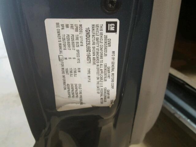 1GNDU23L66D184571 - 2006 CHEVROLET UPLANDER L 蓝色 照片 10