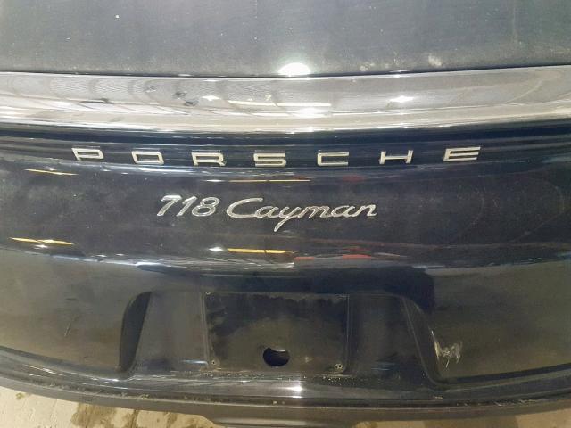 WP0AA2A89HS270426 - 2017 PORSCHE CAYMAN BLACK photo 9