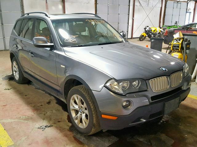 WBXPC9C47AWJ39794 - 2010 BMW X3 XDRIVE3 GRAY photo 1