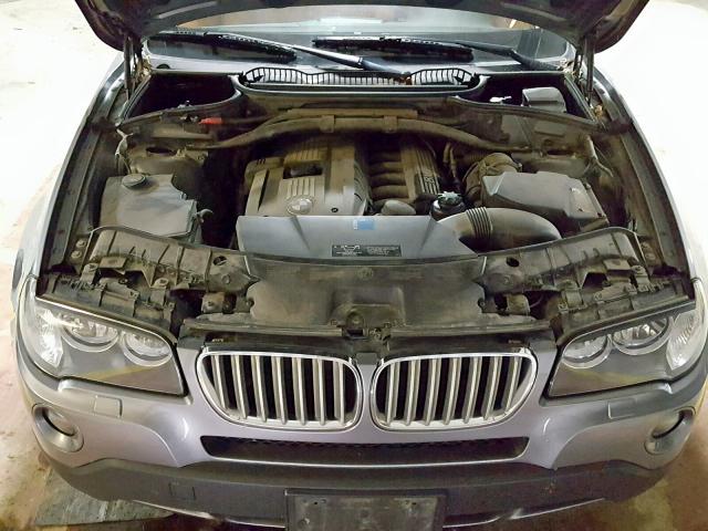 WBXPC9C47AWJ39794 - 2010 BMW X3 XDRIVE3 GRAY photo 7