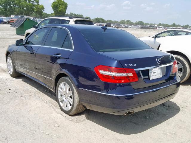 WDDHF5KBXDA669492 - 2013 MERCEDES-BENZ E 350 BLUE photo 3