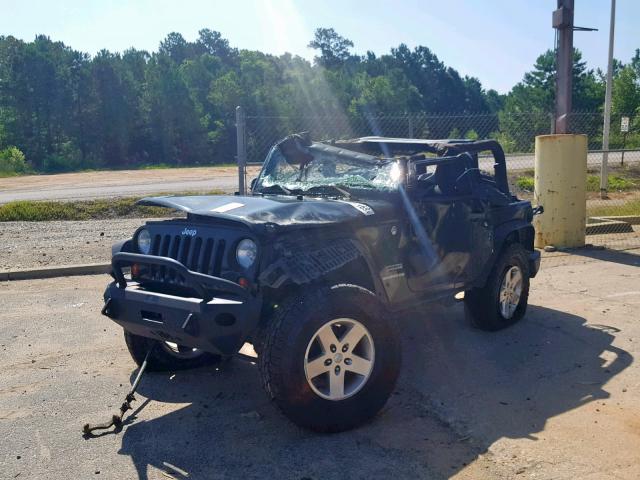 1J4AA2D13BL545086 - 2011 JEEP WRANGLER S GREEN photo 2