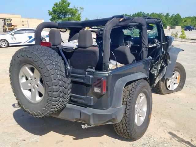 1J4AA2D13BL545086 - 2011 JEEP WRANGLER S GREEN photo 4
