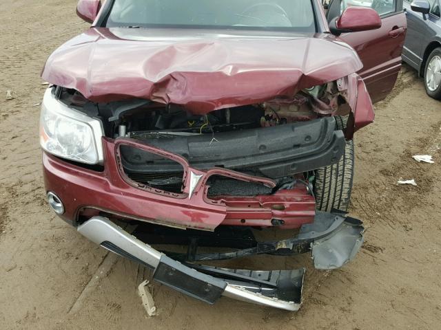 2CKDL43F486315962 - 2008 PONTIAC TORRENT MAROON photo 7