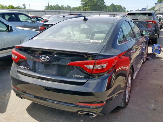 5NPE34AF7FH013993 - 2015 HYUNDAI SONATA SPO BLACK photo 4