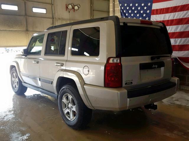 1J8HG48K67C598530 - 2007 JEEP COMMANDER CREAM photo 3