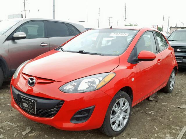 JM1DE1KYXE0177884 - 2014 MAZDA MAZDA2 SPO RED photo 2