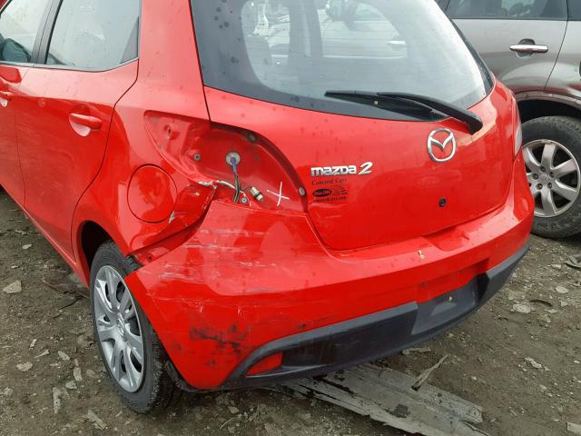 JM1DE1KYXE0177884 - 2014 MAZDA MAZDA2 SPO RED photo 9