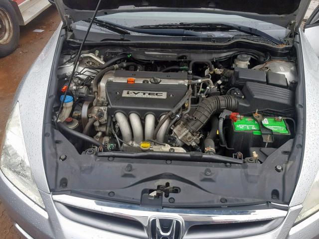 1HGCM56137A030551 - 2007 HONDA ACCORD VAL SILVER photo 7