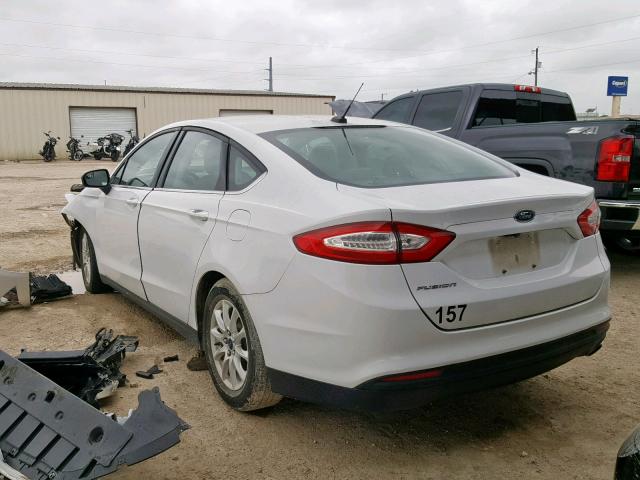 3FA6P0G74GR226969 - 2016 FORD FUSION S WHITE photo 3