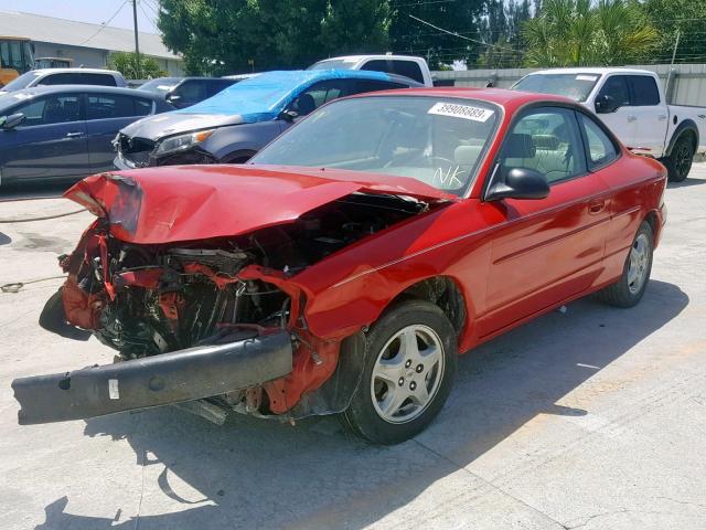 3FAKP1130XR179451 - 1999 FORD ESCORT ZX2 RED photo 2