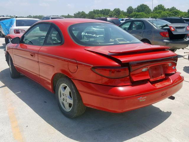 3FAKP1130XR179451 - 1999 FORD ESCORT ZX2 RED photo 3