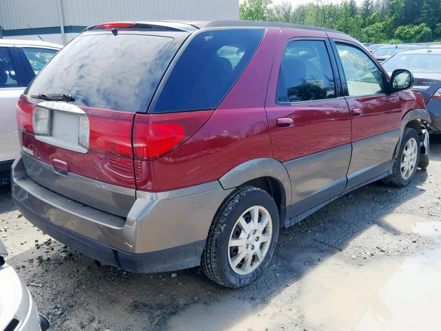 3G5DB03E35S557303 - 2005 BUICK RENDEZVOUS MAROON photo 4
