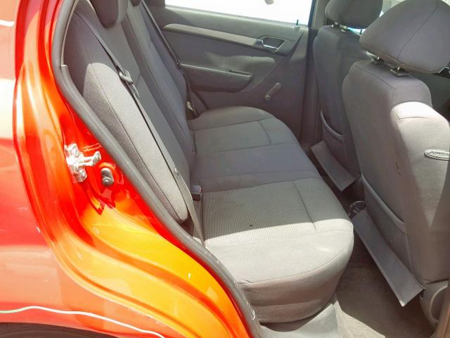 KL1TD56647B144120 - 2007 CHEVROLET AVEO BASE Қызыл фото 6