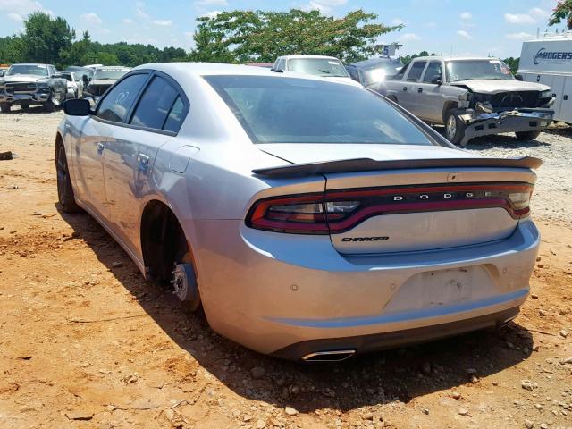 2C3CDXBG0KH554436 - 2019 DODGE CHARGER SX SILVER photo 3