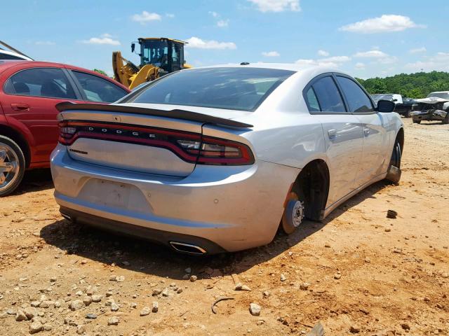 2C3CDXBG0KH554436 - 2019 DODGE CHARGER SX SILVER photo 4