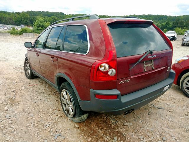 YV1CZ852151212865 - 2005 VOLVO XC90 V8 BURGUNDY photo 3