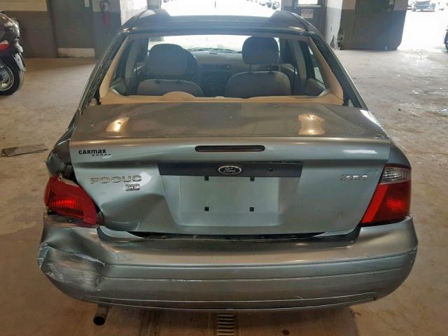 1FAHP34N66W153936 - 2006 FORD FOCUS ZX4 GRAY photo 9