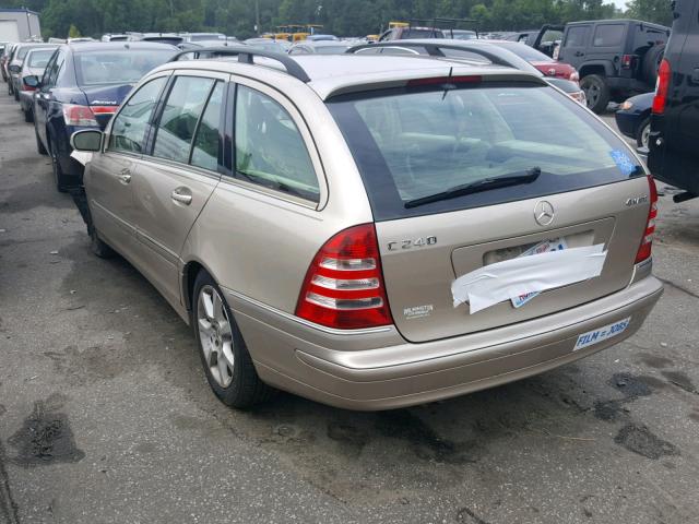 WDBRH81J65F594389 - 2005 MERCEDES-BENZ C 240 SPOR BROWN photo 3