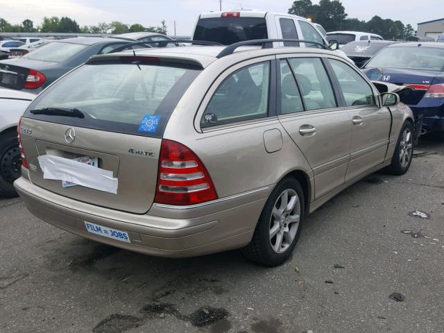 WDBRH81J65F594389 - 2005 MERCEDES-BENZ C 240 SPOR BROWN photo 4