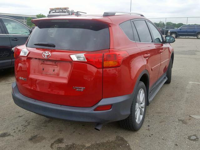 2T3DFREV6DW036091 - 2013 TOYOTA RAV4 LIMIT RED photo 4