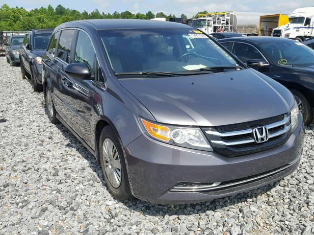 5FNRL5H23EB013593 - 2014 HONDA ODYSSEY LX GRAY photo 1