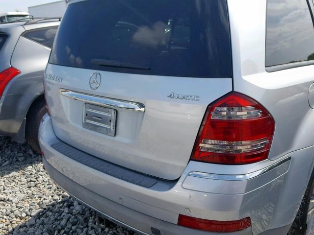 4JGBF22E38A437715 - 2008 MERCEDES-BENZ GL 320 CDI SILVER photo 9