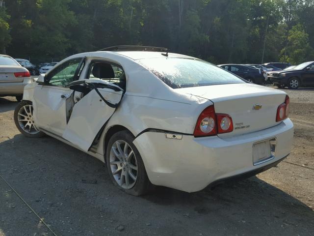 1G1ZE5EB0AF258977 - 2010 CHEVROLET MALIBU LTZ WHITE photo 3