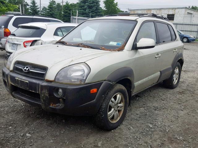 KM8JN72D47U585372 - 2007 HYUNDAI TUCSON SE GREEN photo 2