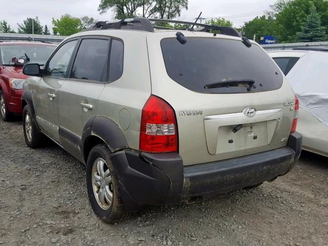 KM8JN72D47U585372 - 2007 HYUNDAI TUCSON SE GREEN photo 3