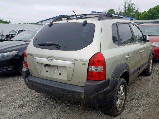 KM8JN72D47U585372 - 2007 HYUNDAI TUCSON SE GREEN photo 4