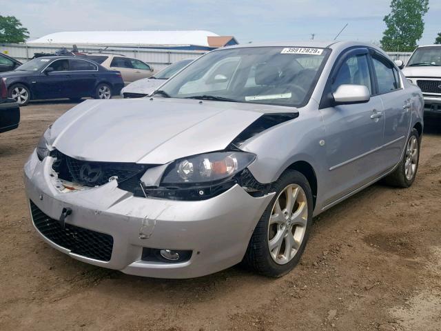 JM1BK32F981130838 - 2008 MAZDA 3 I SILVER photo 2