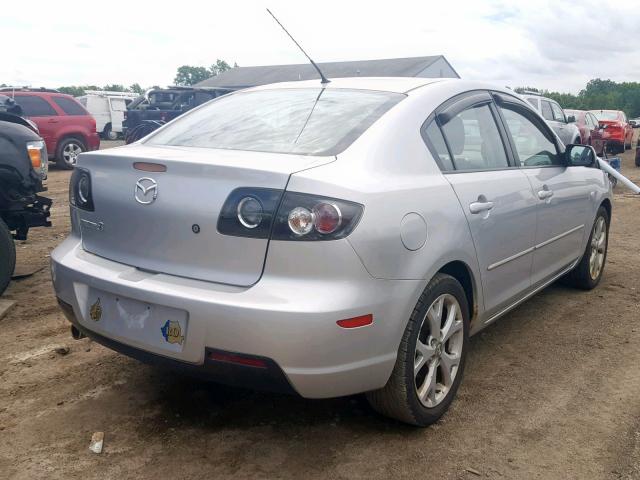 JM1BK32F981130838 - 2008 MAZDA 3 I SILVER photo 4