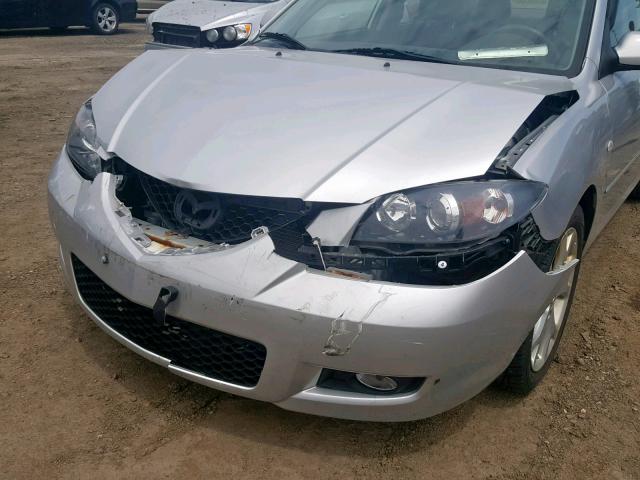 JM1BK32F981130838 - 2008 MAZDA 3 I SILVER photo 9