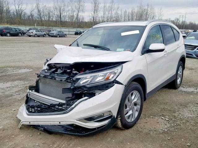 5J6RM4H78GL017250 - 2016 HONDA CR-V EXL WHITE photo 2