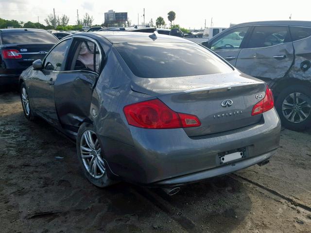 JN1CV6AP7FM500819 - 2015 INFINITI Q40 GRAY photo 3